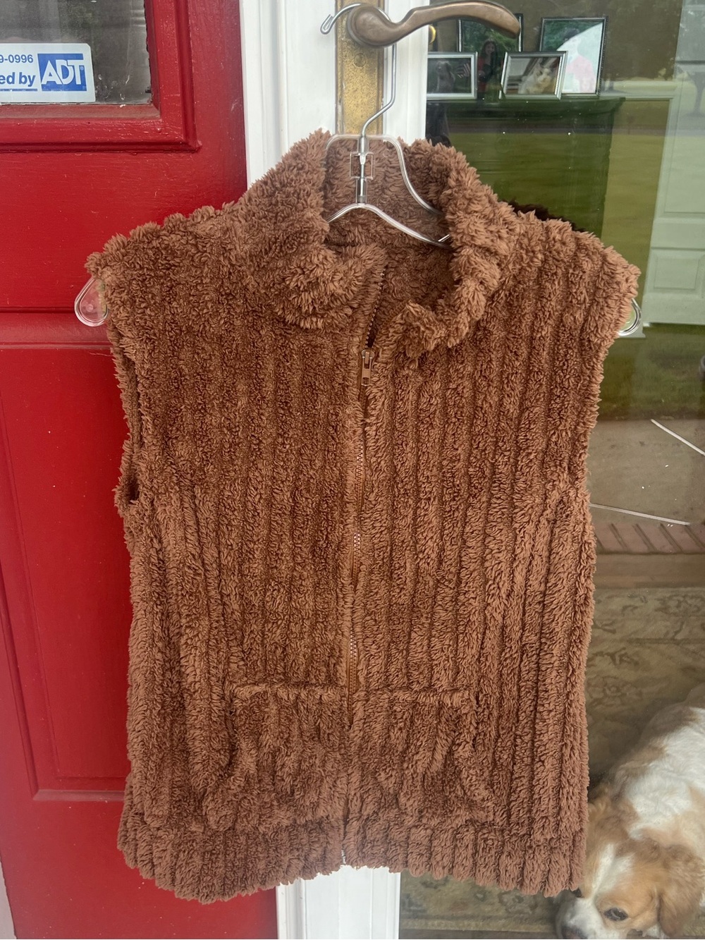 SHEIN Teddy Fleece Zip-Up Vest